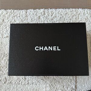 Chanel Shoebox Gift Box Empty Black 12” x 8” x 4”